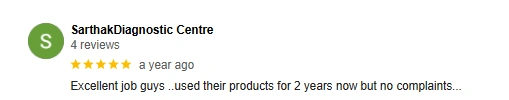 SarthakDiagnostic Centre - Review Excellent job guys ..used their products for 2 years now but no complaints...
